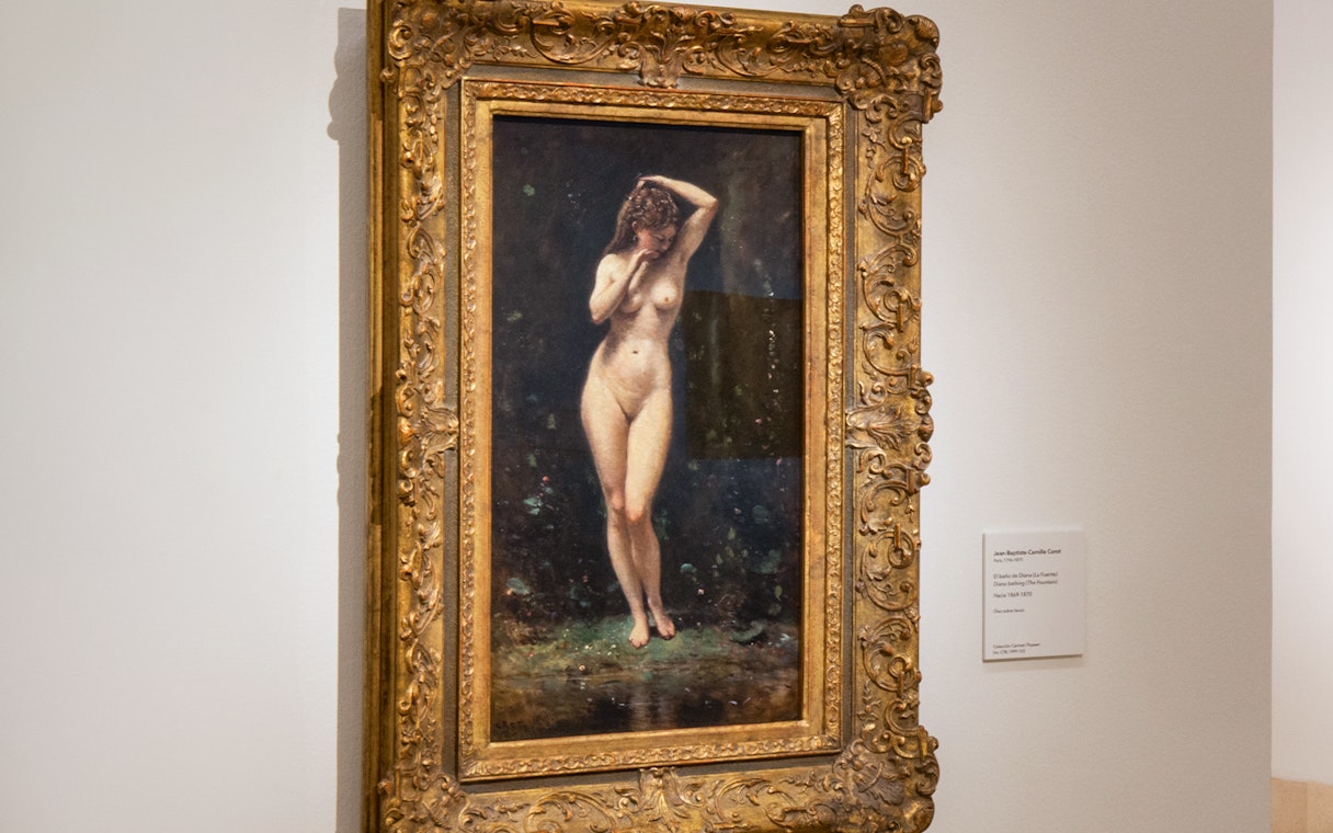 Diana Bathing by Corot at Thyssen Bornemisza Museum, Madrid.