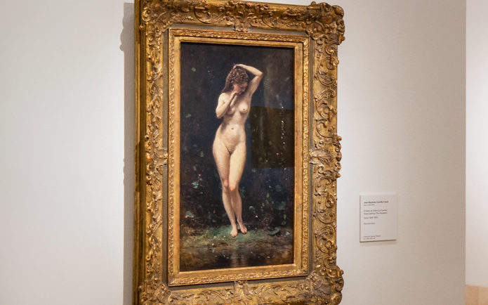 Diana Bathing by Corot at Thyssen Bornemisza Museum, Madrid.