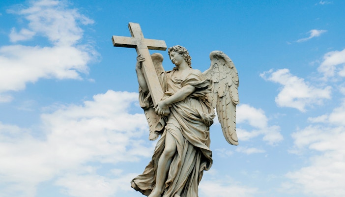 Angel with the cross - Ponte Sant'Angelo - Rome