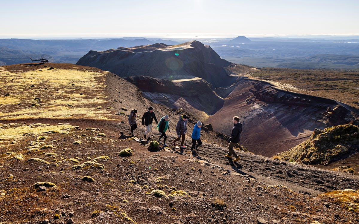 guided tour of mount tarawera by helicopter with volcanic summit walk-6 guided tour of mount tarawera by helicopter with volcanic summit walk-6