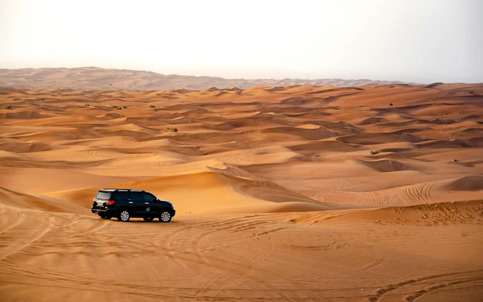 Dubai Desert Safari with Transfers, Dune Bashing, Camel Ride & Sandboarding