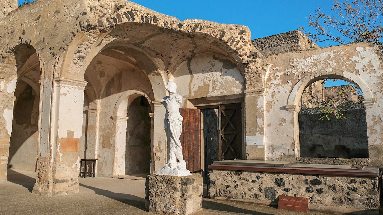 Sculpture in Baiae Castle