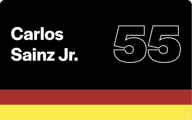 F1 Drivers Carlos Sainz Jr.