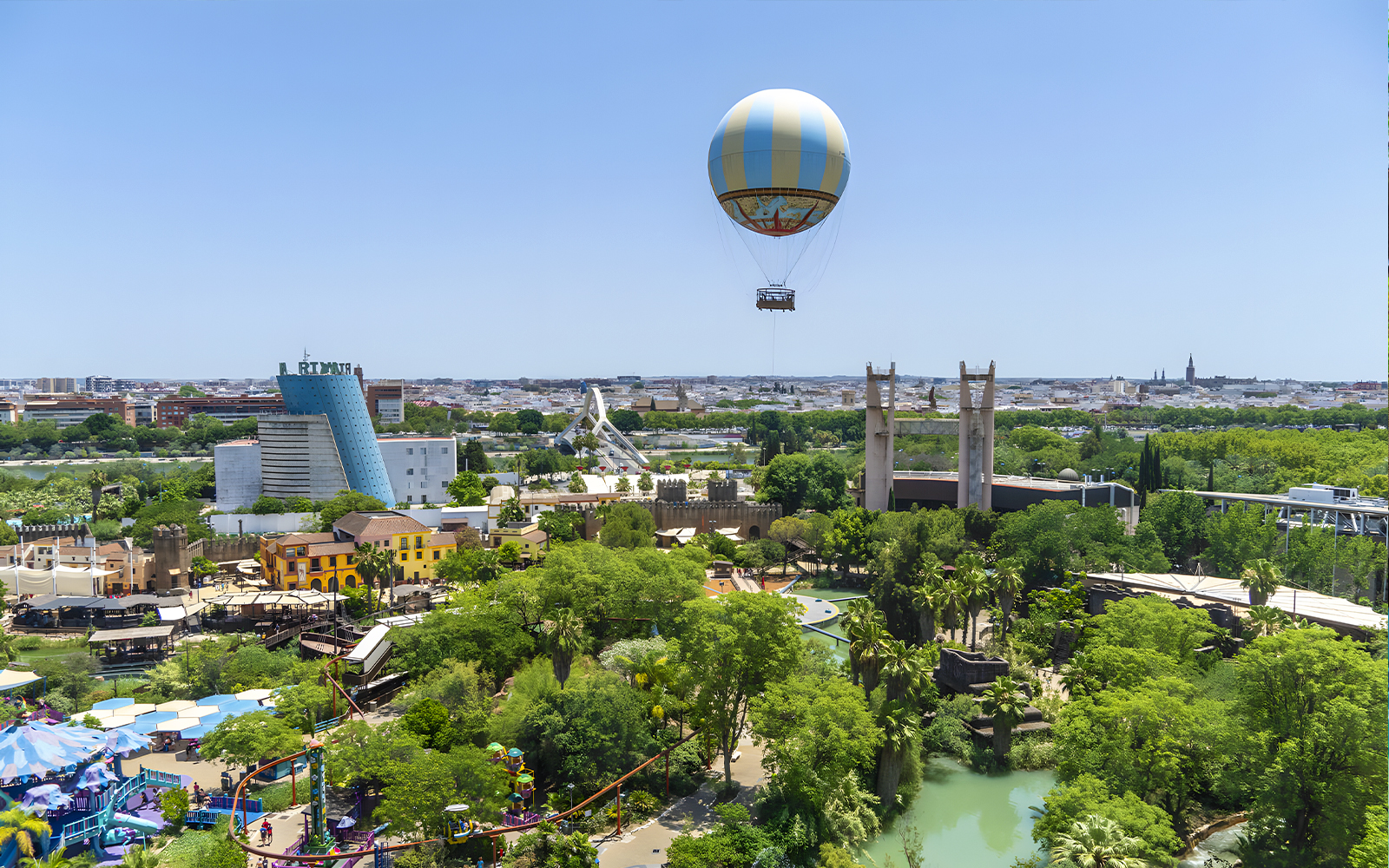 Nao Vigía ship replica at Isla Magica theme park, Seville, Spain.