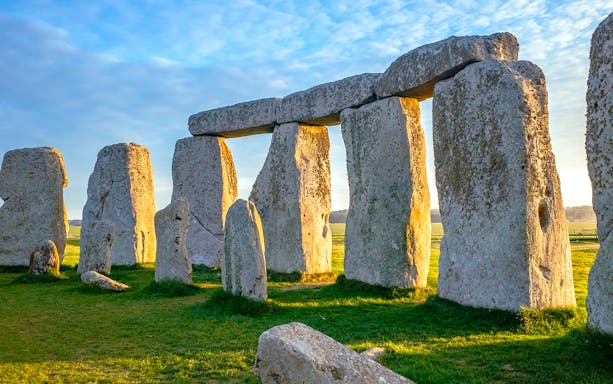 Stonehenge monument with standing stones in Salisbury, United Kingdom.