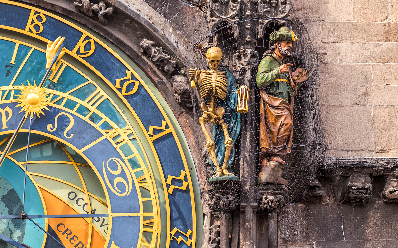 Allegorical figures at Prague Astronomical Clock