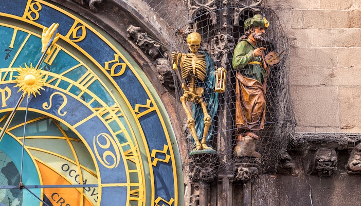Allegorical figures at Prague Astronomical Clock
