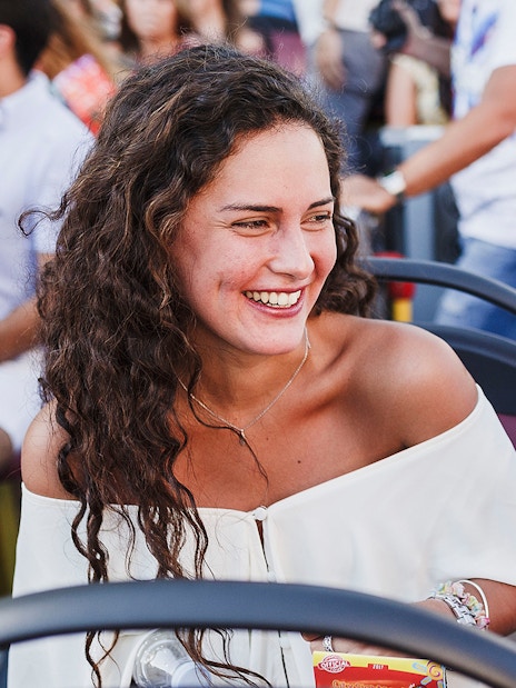 Couple enjoying Chester Hop-On Hop-Off bus tour.