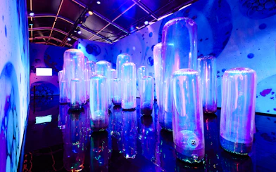 Interactive bubble installation at Bubble Planet, Washington DC.