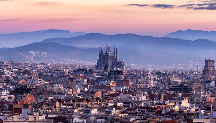 Aerial view of Sagrada Familia in Barcelona, featured in the Barcelona Travel Guide.