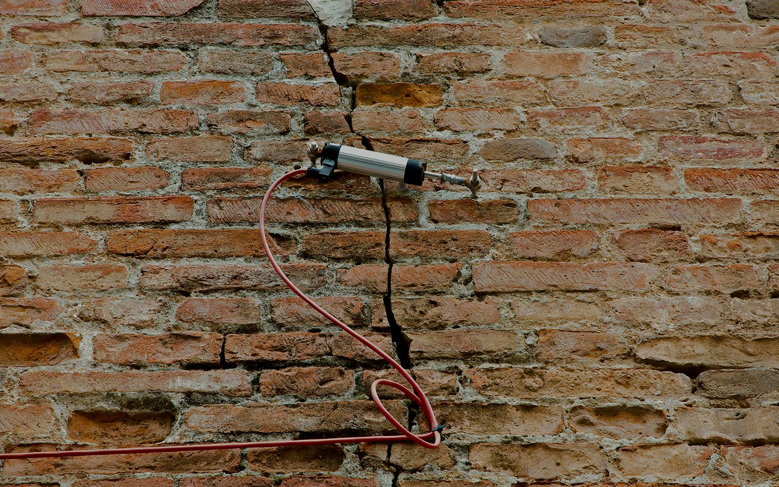 Naples underground earthquake monitor system with historical artifacts and monitoring equipment.