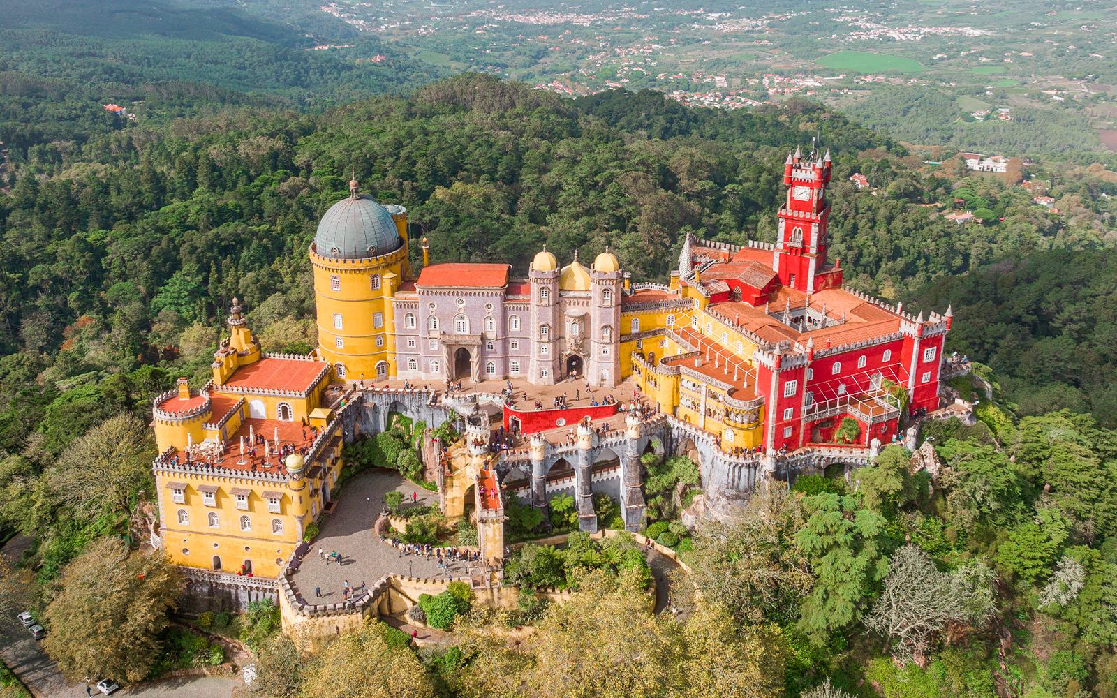 Pena Palace Aerial View