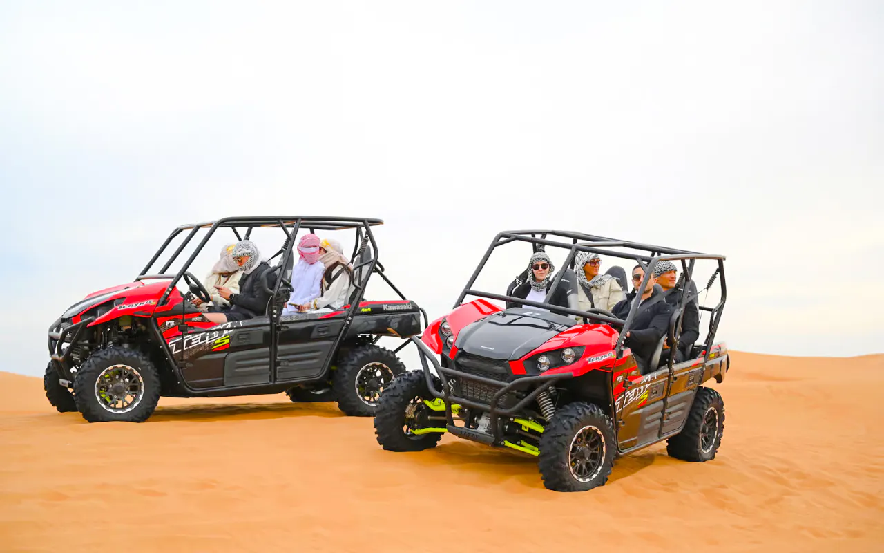 Dubai Desert Safari with 4x4 Dune Bashing, Camel Ride, BBQ Dinner, Live Shows and Hotel Transfers