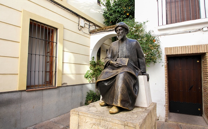 Statue of Maimonides in the Jewish Quarter, Cordoba.
