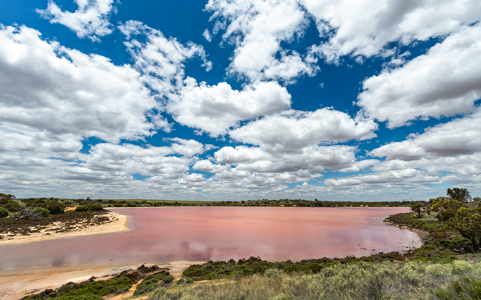 Pink Lakes at Murray Sunset National Park