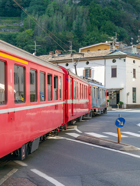 Red Train Tickets Bernina Red Train Tickets: Chur–St. Moritz–Tirano Route