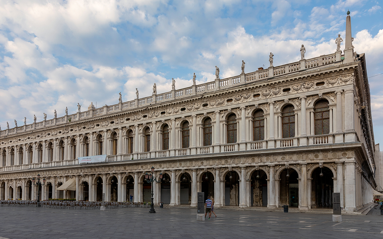 Renaissance architecture of Biblioteca Marciana in Venice, part of the Venice City Pass attractions.