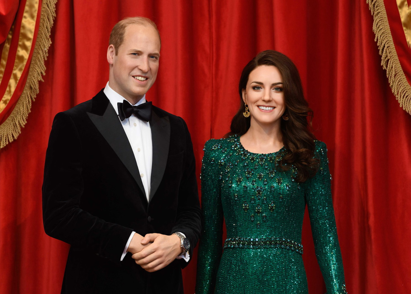 Prince and Princess of Wales at Madame Tussauds