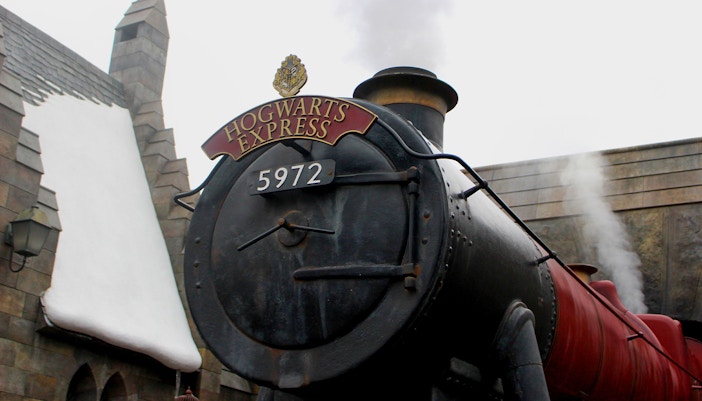 Hogwarts Express train at Universal Studios Hollywood.