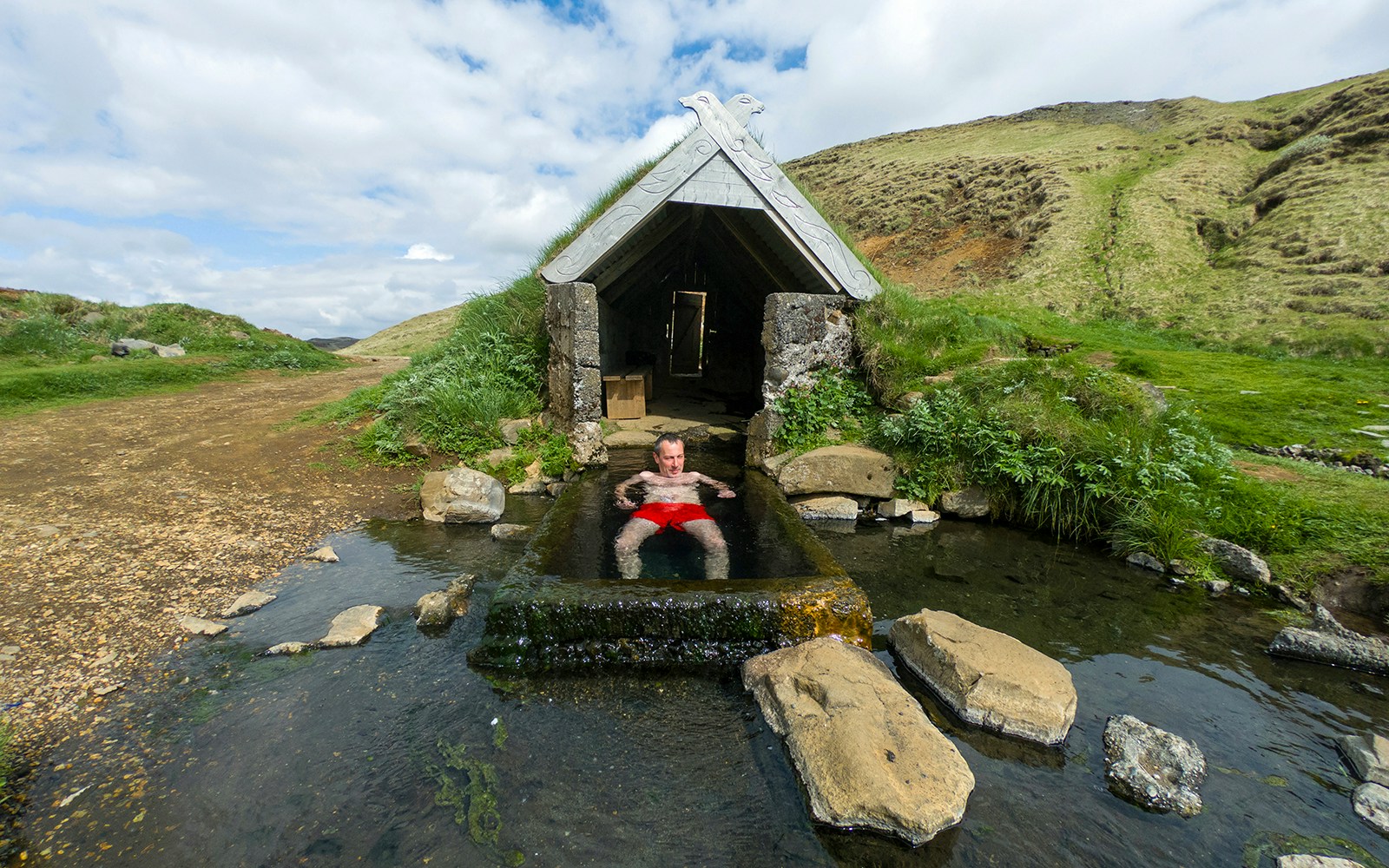 Secret Lagoon in Iceland