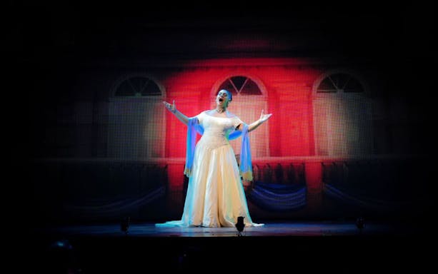 Dancers performing at Madero Tango Show in Buenos Aires, Argentina.