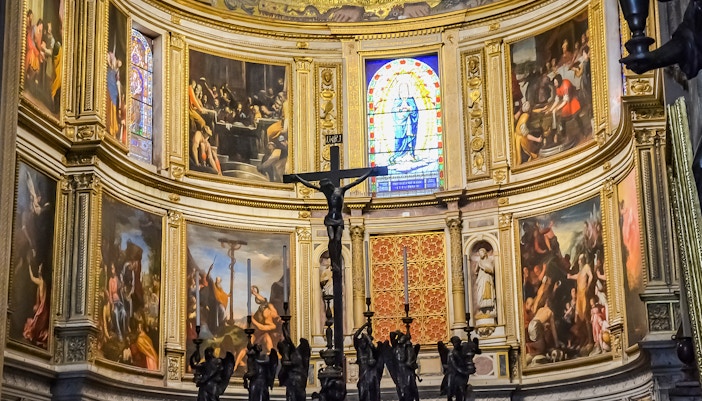 Il dipinto della volta nel Duomo di Pisa