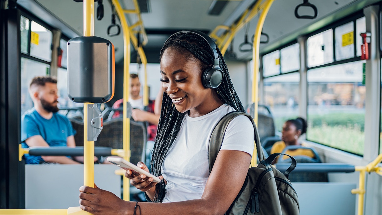 Girl in the bus