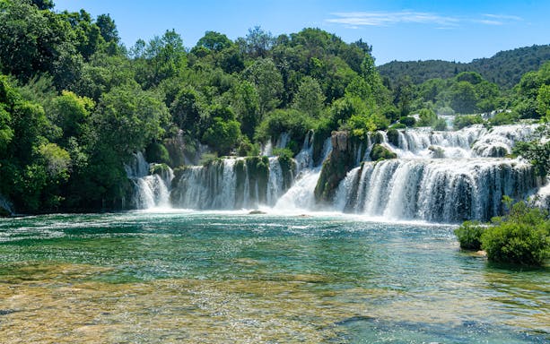 Waterfalls at Skradinski Buk, Krka National Park, Croatia.