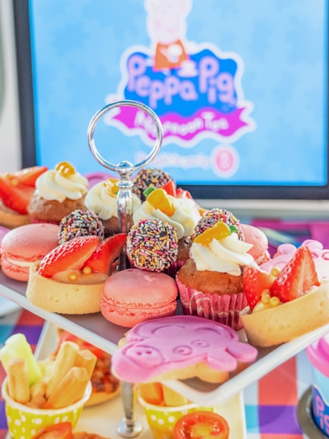 Peppa Pig themed snacks on Brigit’s Afternoon Tea Bus Tour for kids.