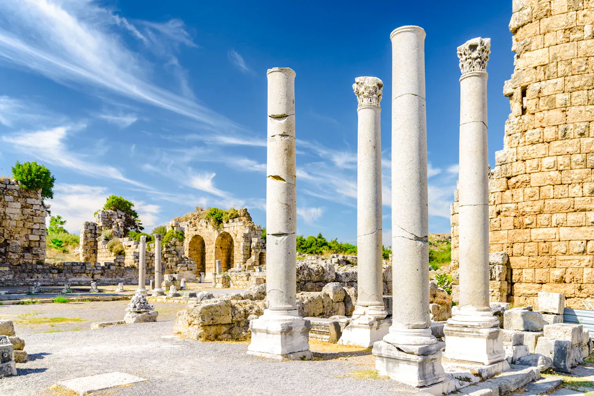 From Antalya: Perge and Aspendos Ancient Cities and Manavgat Waterfall Day Trip