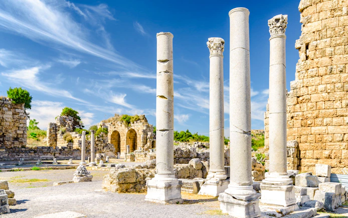 From Antalya: Perge and Aspendos Ancient Cities and Manavgat Waterfall Day Trip