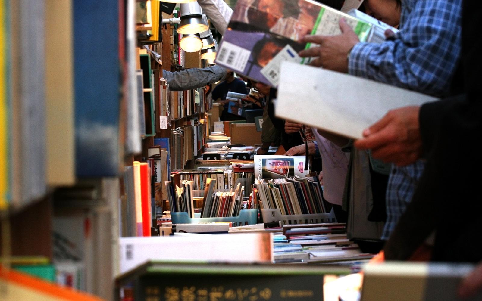 Book shop and record store in Japan