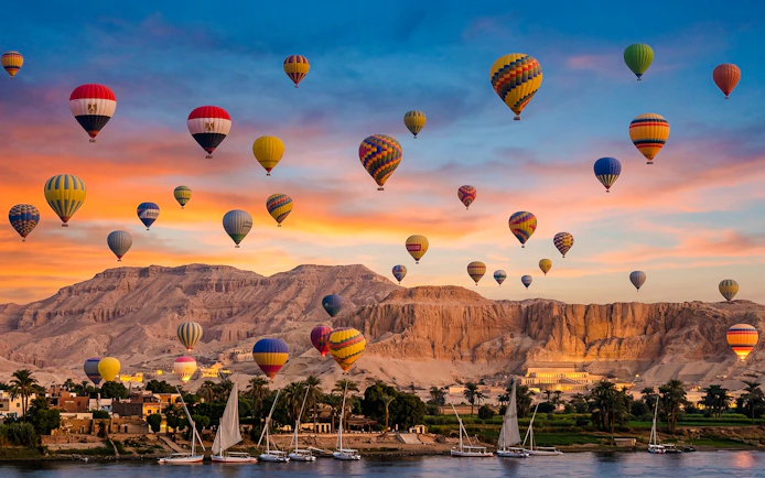 Luxor Sunrise Hot Air Balloon Flight with Round-Trip Transfers