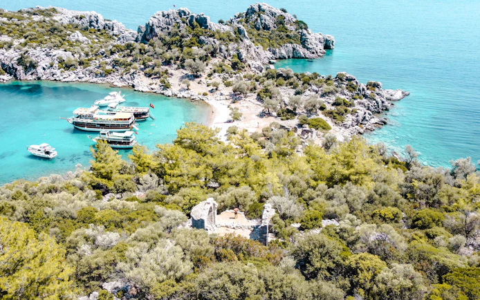 From Kas: Kekova Sunken City, 5 Bays and Kalekoy Boat Cruise with Lunch