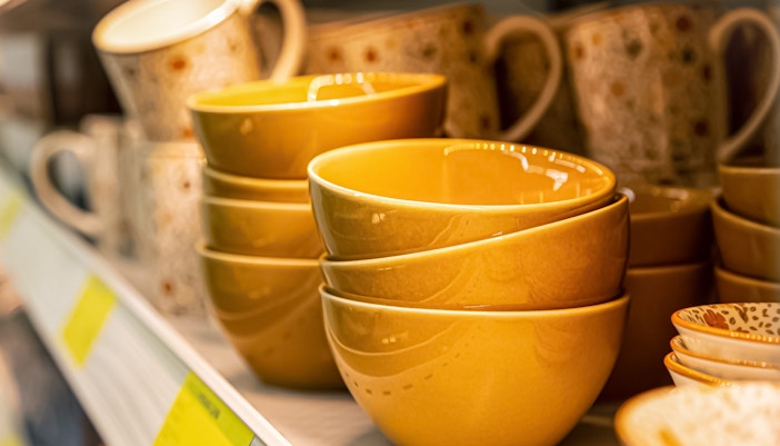 Ceramic bowls and cups