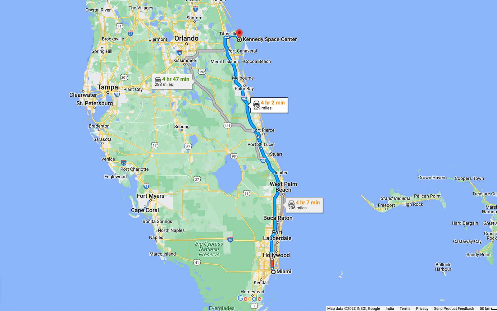 Orlando to Kennedy Space Center