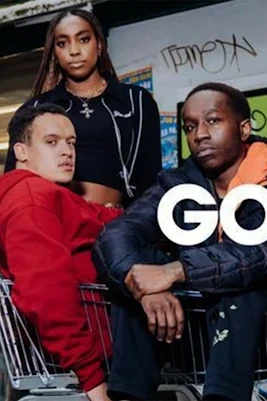 Three people with shopping carts in urban setting, text 'Gone Too Far!' and event dates.