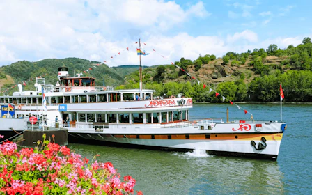 Koblenz Rhine River Cruise on a Historical Paddle Steamer