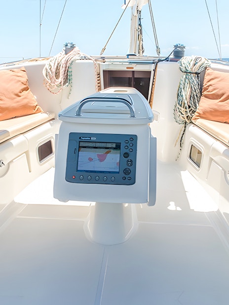 Inside view of a yacht on a Whale & Dolphin Watching Cruise in Tenerife.