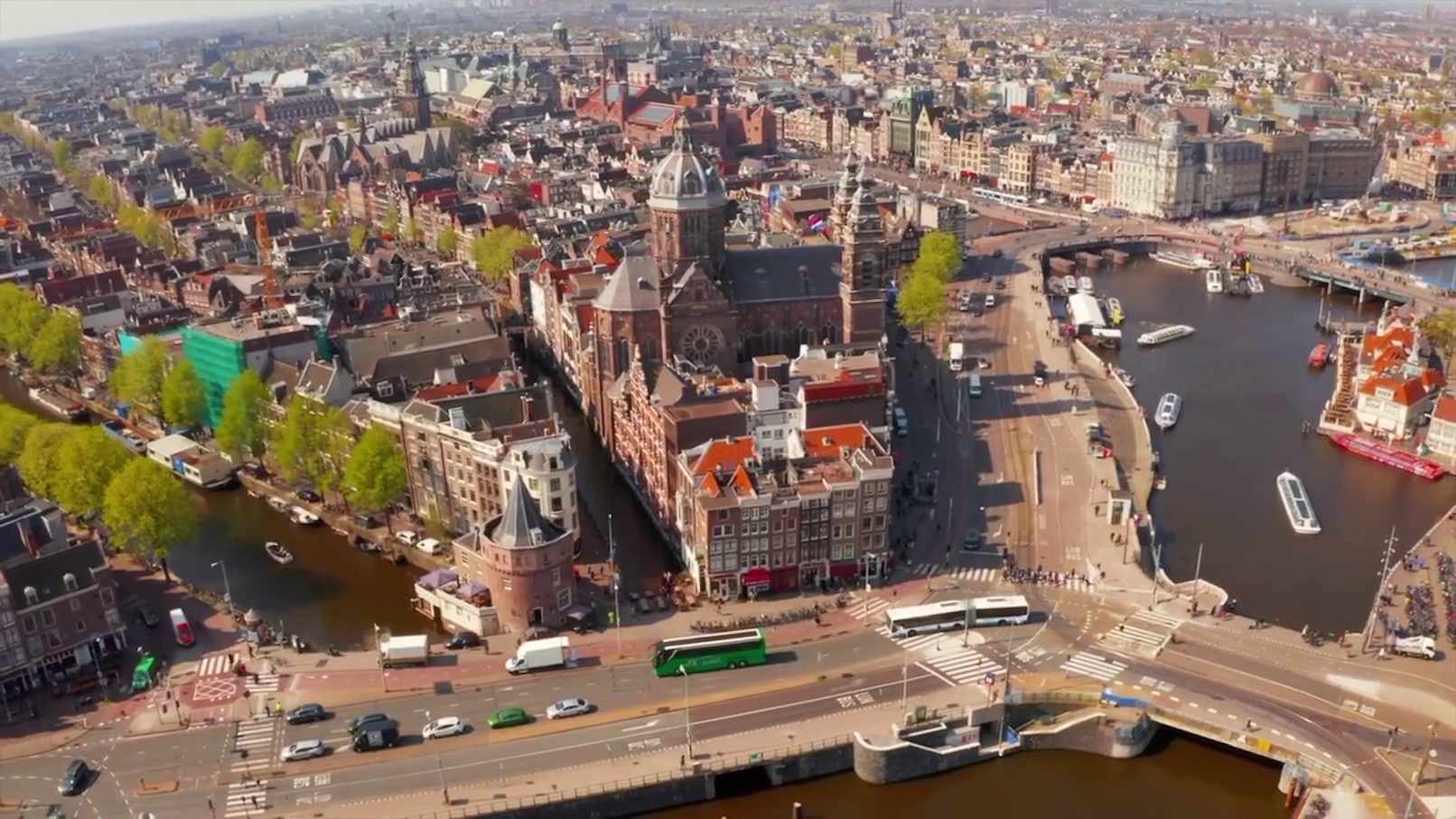 Gondolas on Venice canal with historic buildings in Venice City.