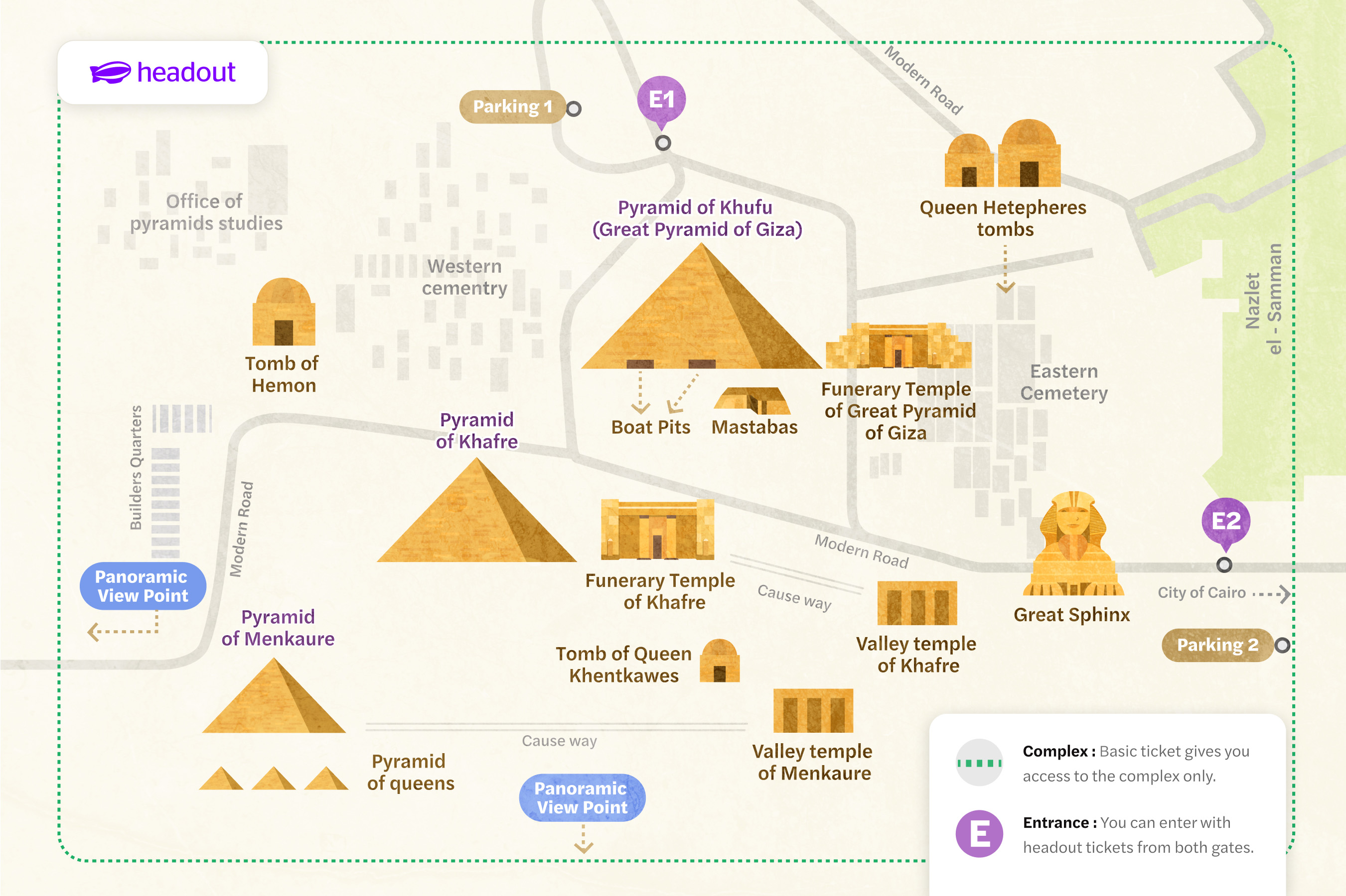 pyramid of giza map