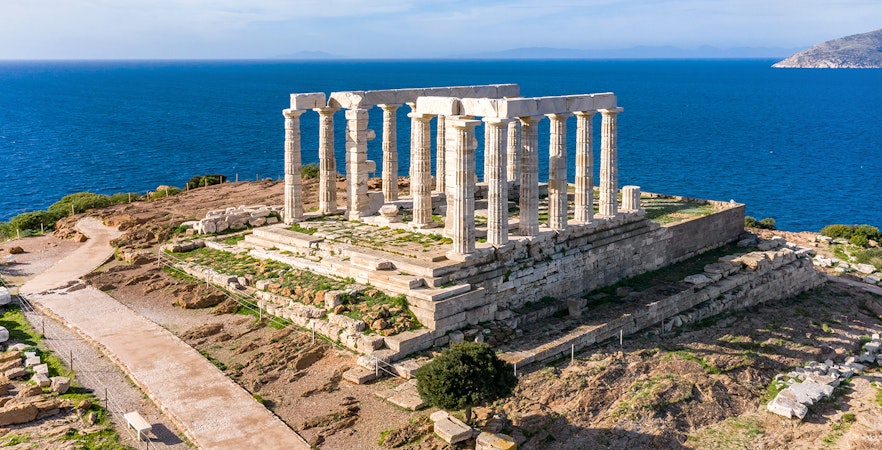 Świątynia Posejdona i przylądek Sounion
