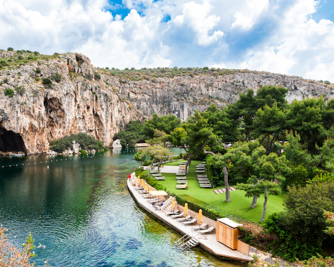 From Athens: Temple of Poseidon & Lake Vouliagmeni Swimming Small-Group Day Trip