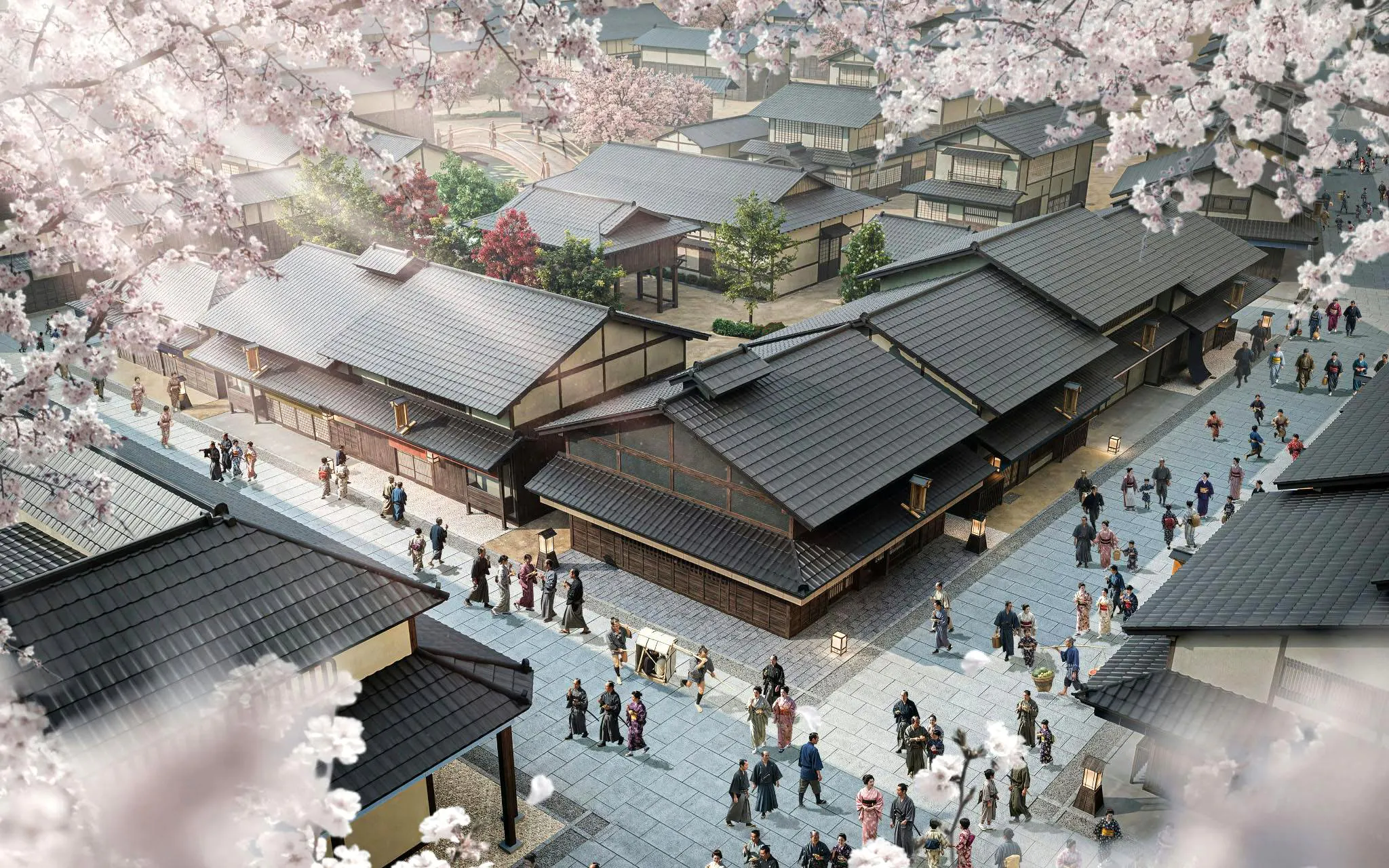 Architecture of TOEI Kyoto Studio Park