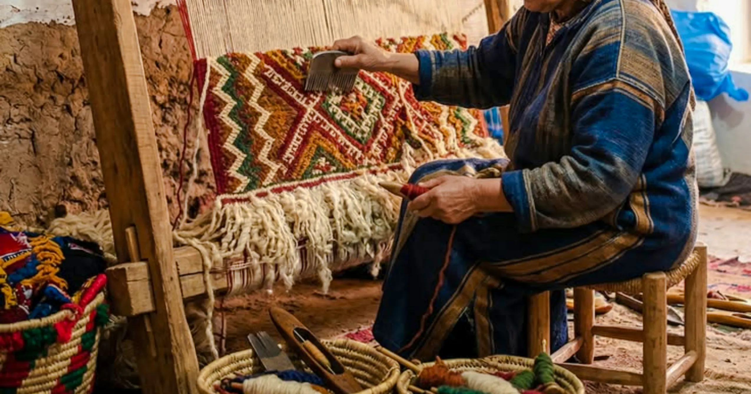 small-group weaving workshop with sidi mokhtar women's cooperative-1