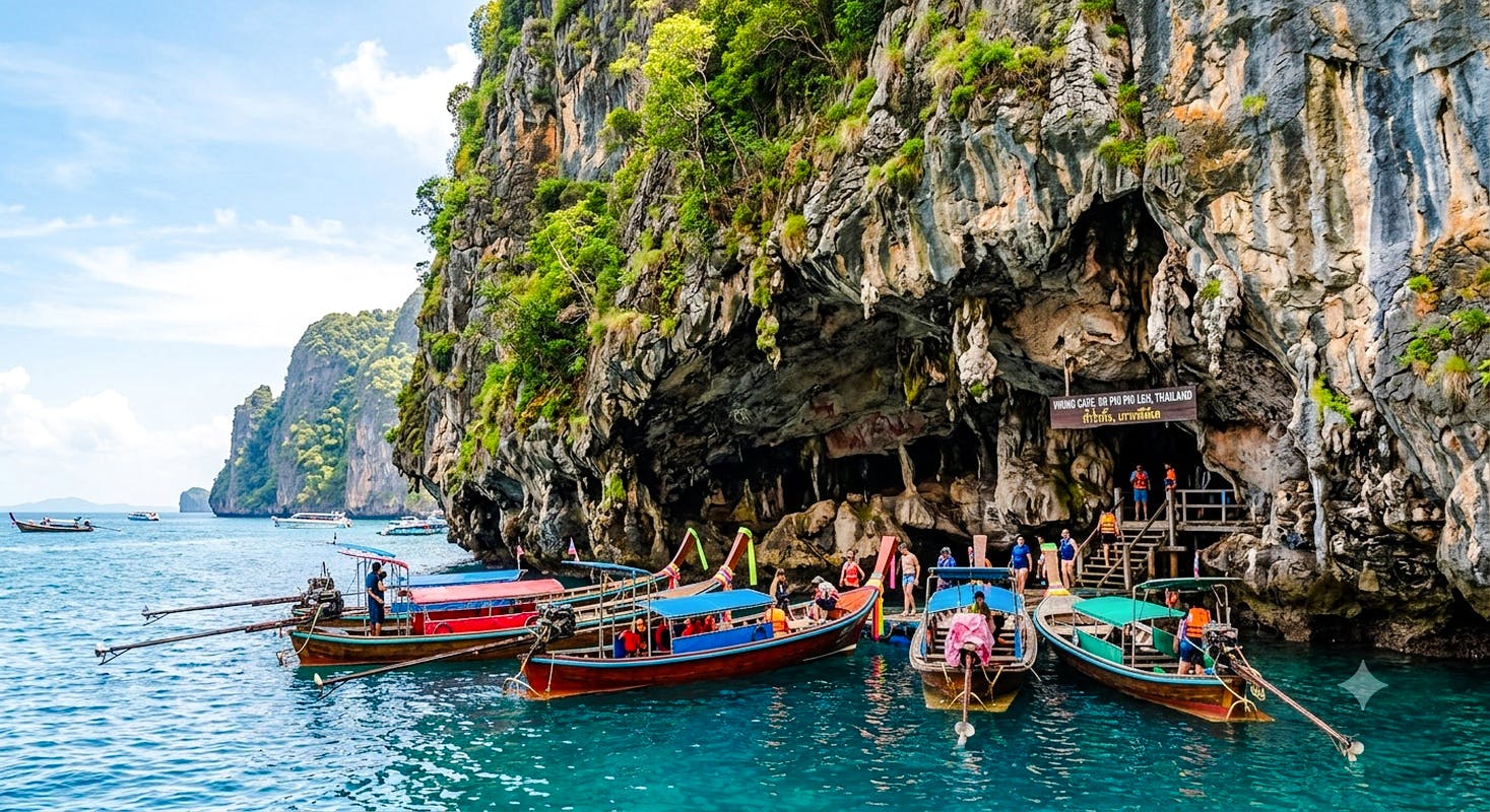 snorkeltour in kleine groep met een longtailboot naar de phi phi-eilanden vanaf koh phi phi, zonder kosten voor het nationale park-1