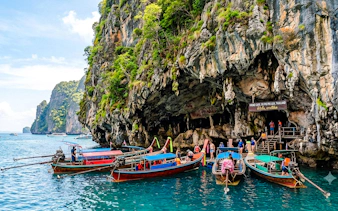tour di snorkeling in barca a coda lunga per gruppi piccoli alle isole phi phi con partenza da koh phi phi, senza la tassa d'ingresso al parco nazionale-1
