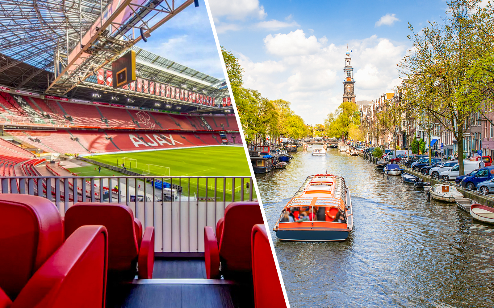 Combo (Save 17%): Johan Cruijff ArenA Classic Tour + 1-Hour Amsterdam Canal Cruise