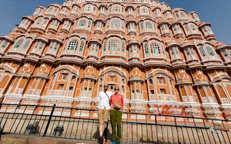 Hawa Mahal facade in Jaipur, part of the Golden Triangle Tour from Delhi.