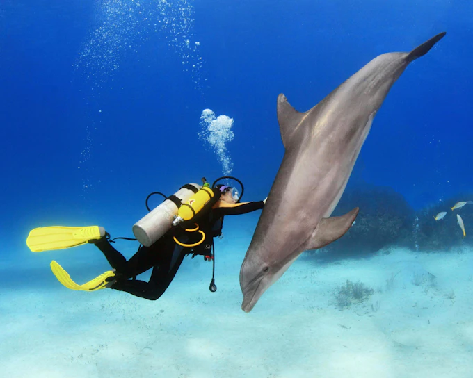 From Hurghada: Sunset Intro Dive, Dolphin Watching, Snorkeling & Lunch